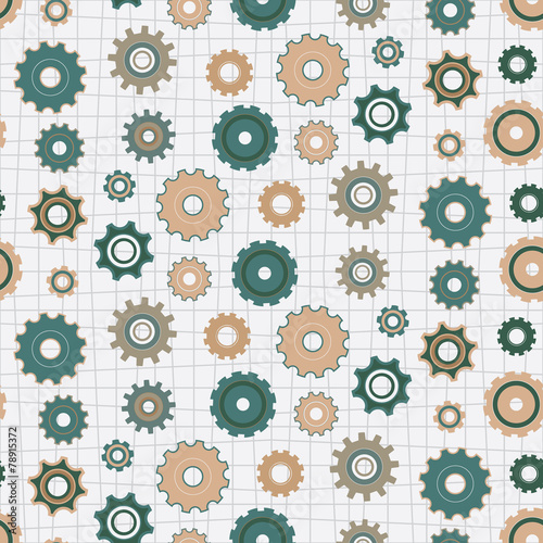 seamless background with gears
