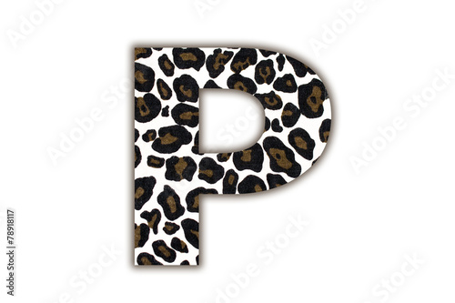 font with pattern leopard