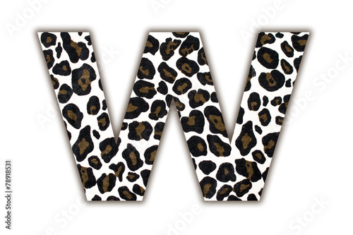 font with pattern leopard