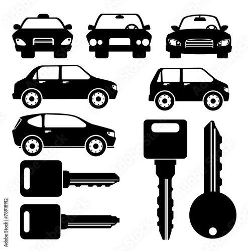 Rent a car design, vector illustration.