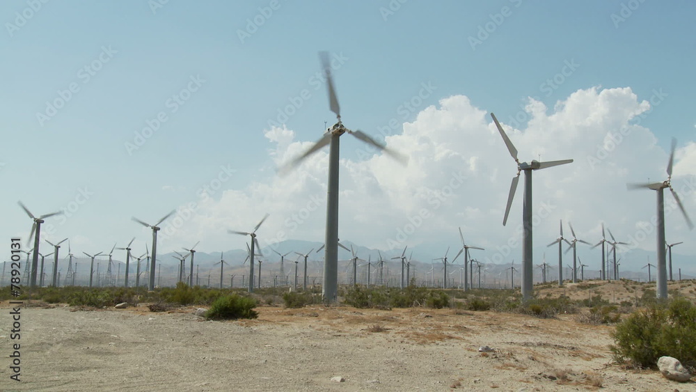 Wind Powered Turbines / Windmills - Time Lapse Wind Powered Turbines / Windmills - Time Lapse