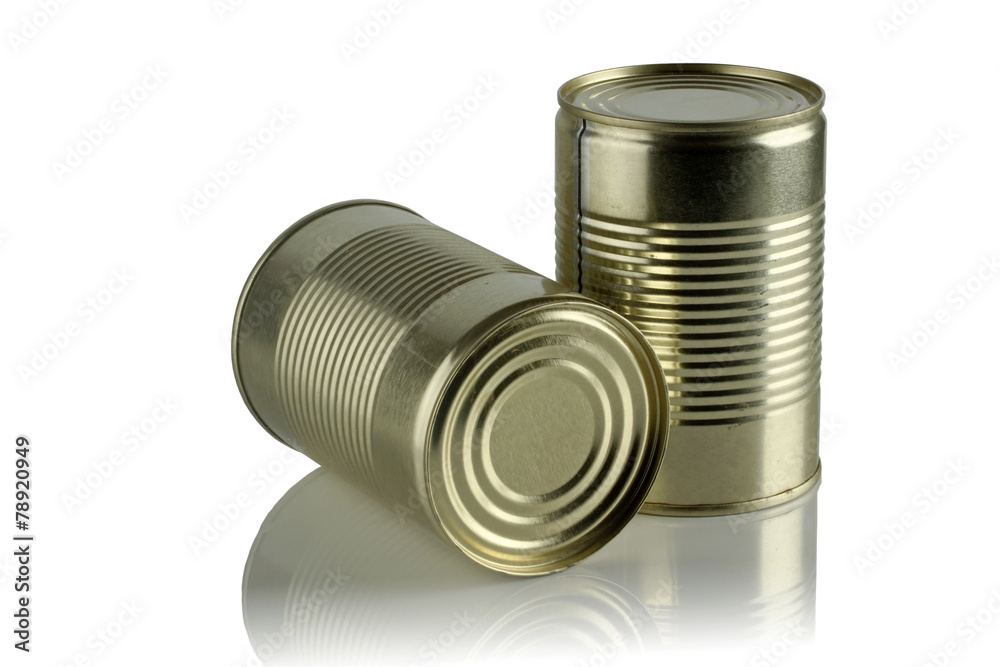 Two tin cans. Two tin cans.