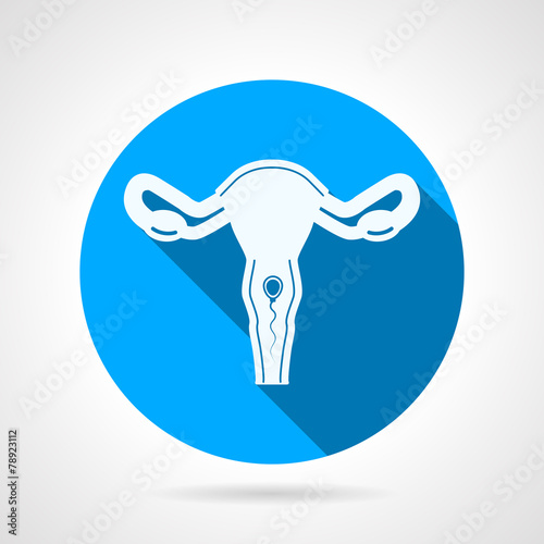 Round vector icon for gynecology