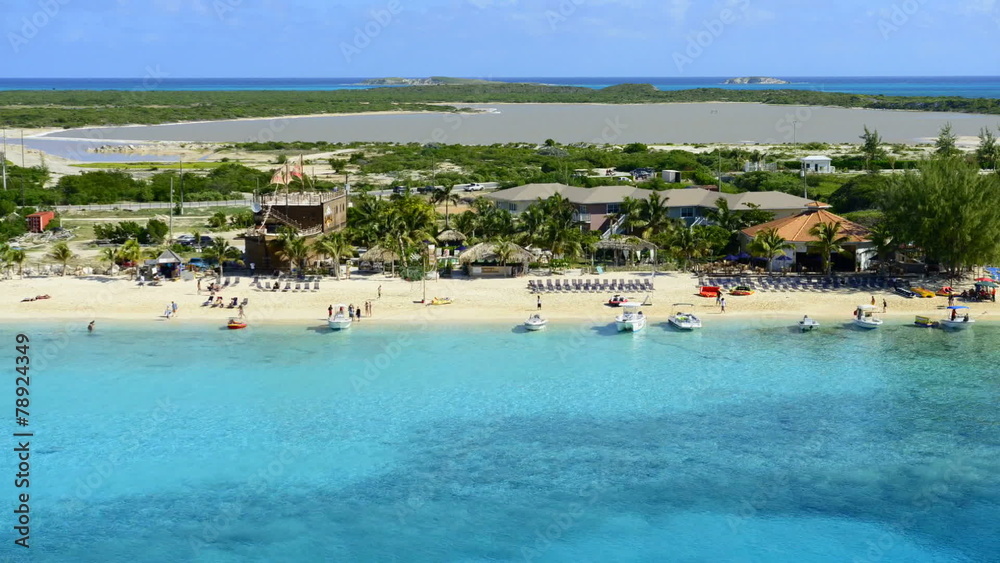 Time Lapse of Grand Turk Island Beach from above Time Lapse of Grand Turk Island Beach from above