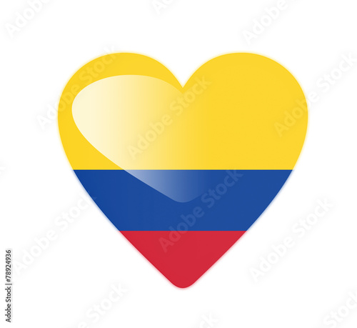 Colombia 3D heart shaped flag Free Download Colombia 3D heart shaped flag - GFXLoad