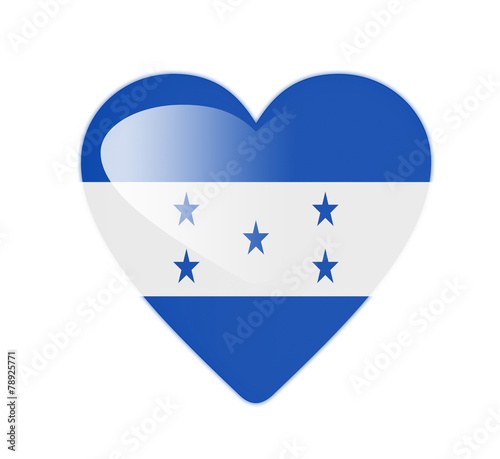 Free Download Honduras 3D heart shaped flag - GFXLoad