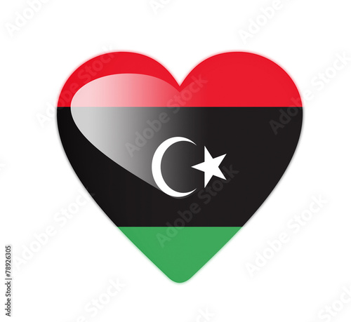 Free Download Libya 3D heart shaped flag - GFXLoad