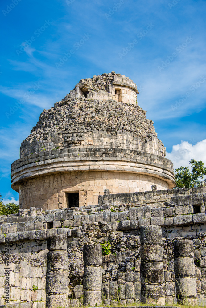 Chichen Itza Ruins Mexico Mayan culture. Traveling wonder park. Chichen Itza Ruins Mexico Mayan culture. Traveling wonder park.