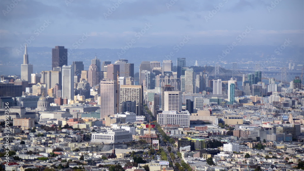 Cloud pass over San Francisco Skyline - Time Lapse Cloud pass over San Francisco Skyline - Time Lapse