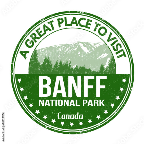 Banff national park stamp
