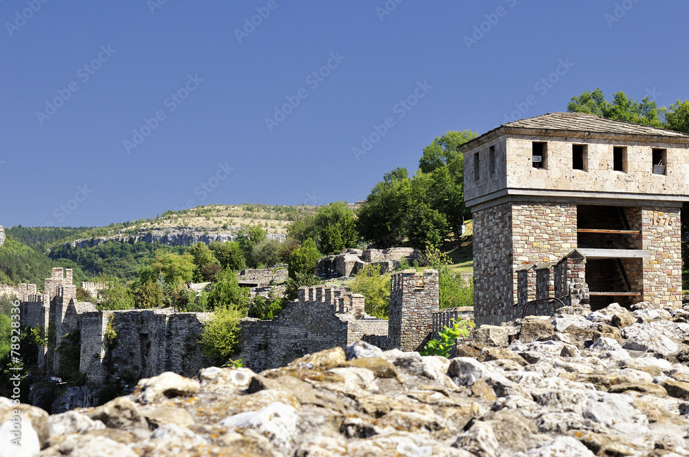 Tsarevets fortress in Veliko Tarnovo, Bulgaria