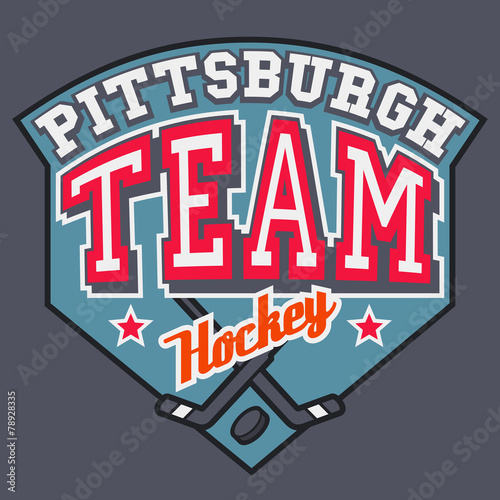 Pittsburgh Hockey Team t-shirt design