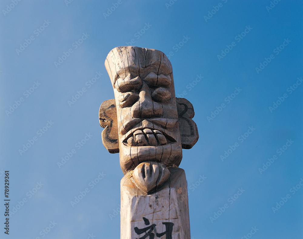 한국의 장승 Stock Photo | Adobe Stock