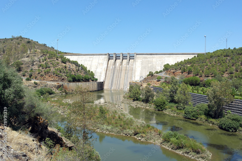 Dam, Pomarão, Portugal Dam, Pomarão, Portugal