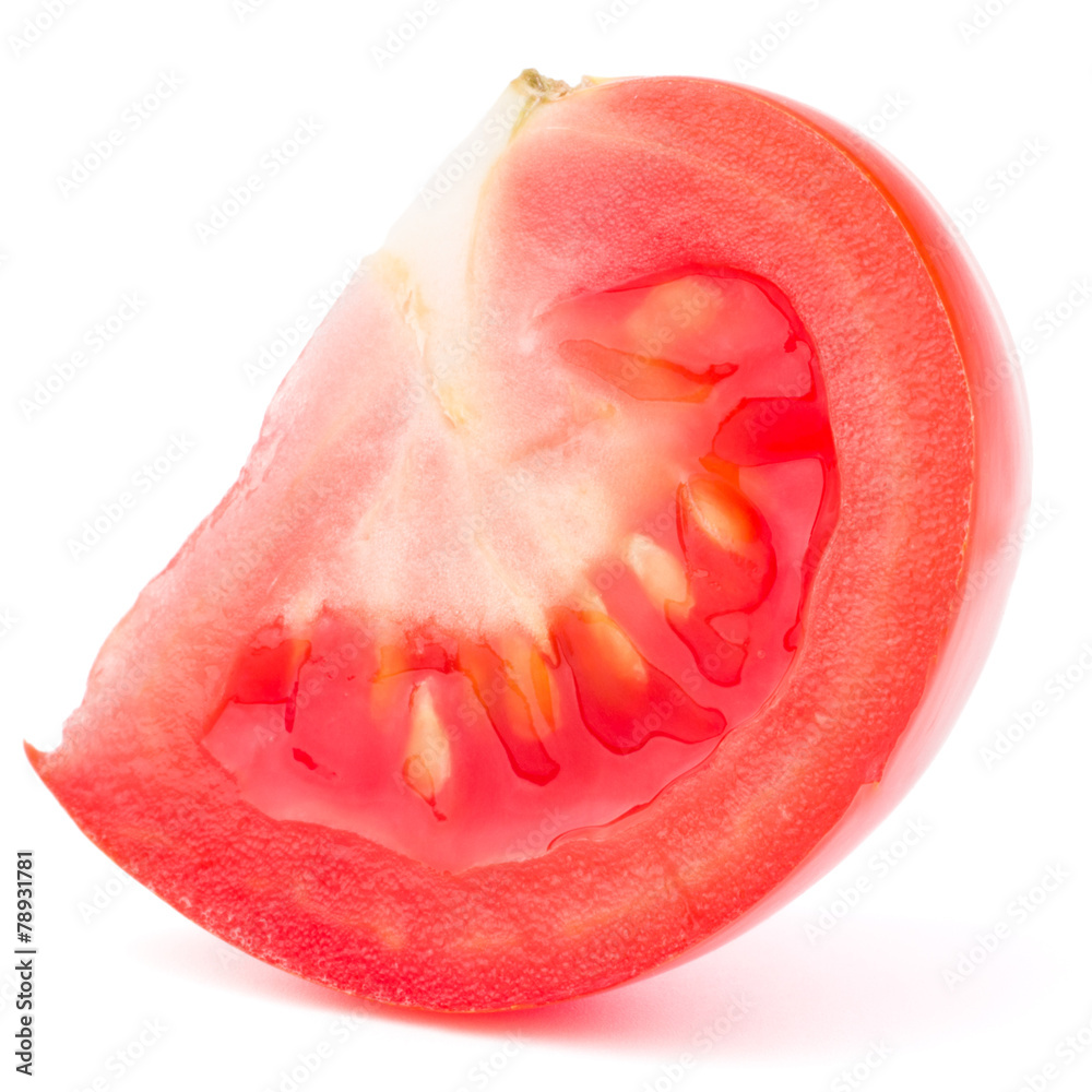 Tomato vegetable slice isolated on white background cutout Tomato vegetable slice isolated on white background cutout