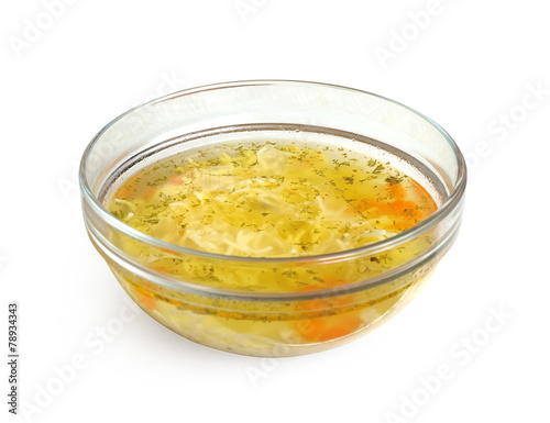 A bowl of broth