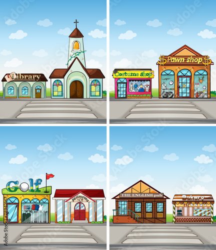 Shops and places