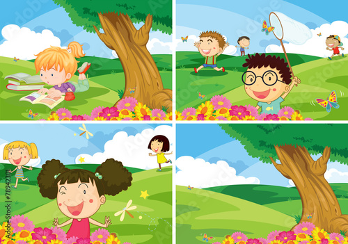 Children and park