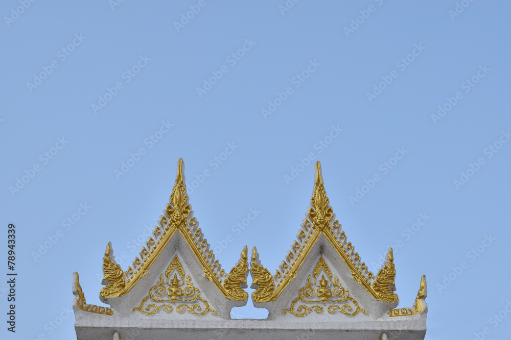 Thai Buddhism style royal grand joss house.
