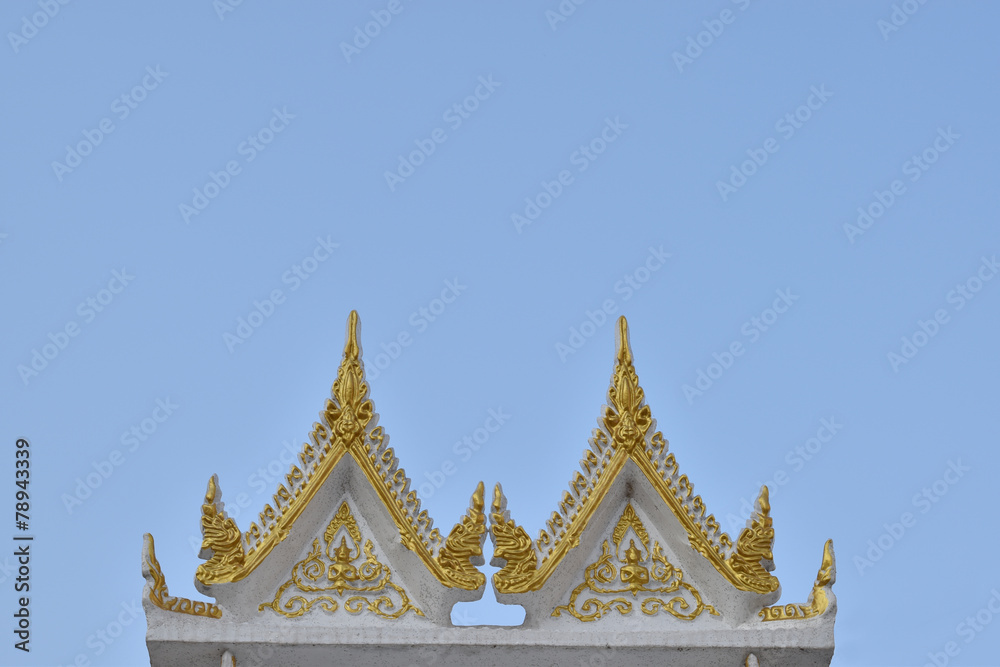 Fototapeta premium Thai Buddhism style royal grand joss house.