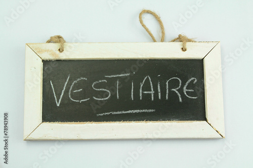 Obraz na płótnie ardoise vestiaire