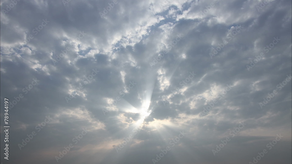 Sun ray cloud timelapse Sun ray cloud timelapse