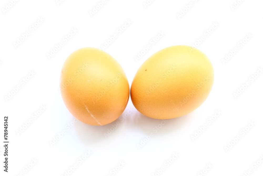 Fresh egg on white background Fresh egg on white background