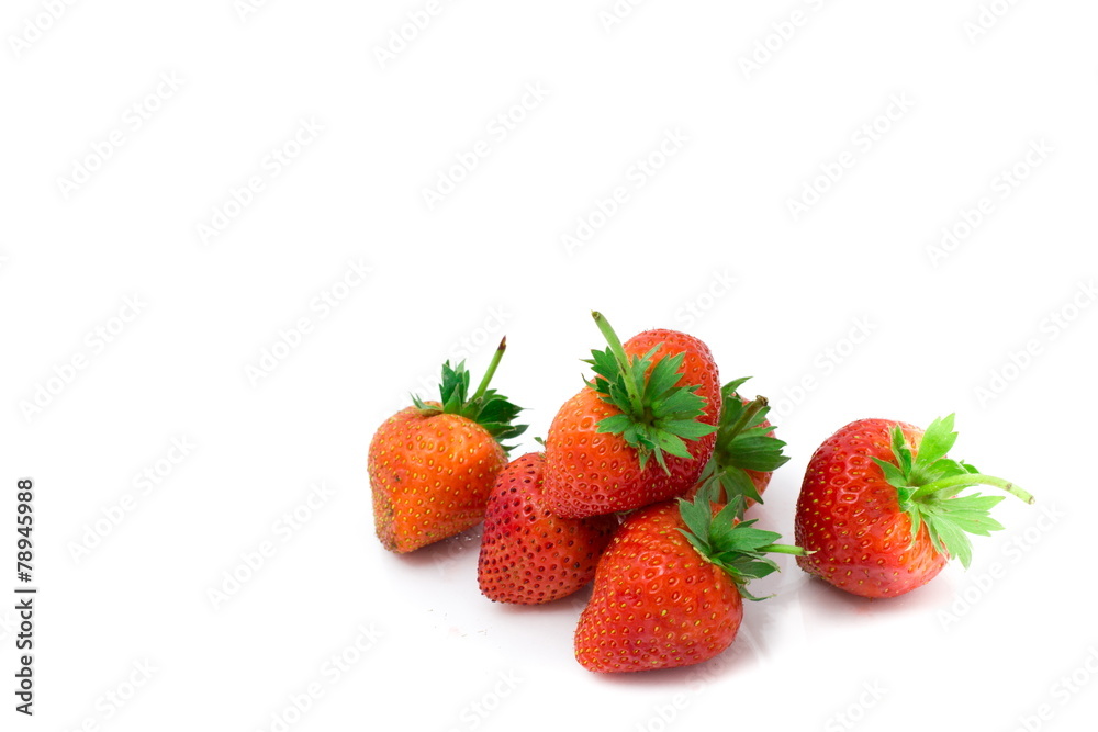 Fresh strawberry isolated on white background. Fresh strawberry isolated on white background.