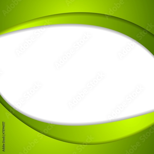 Abstract green wavy background