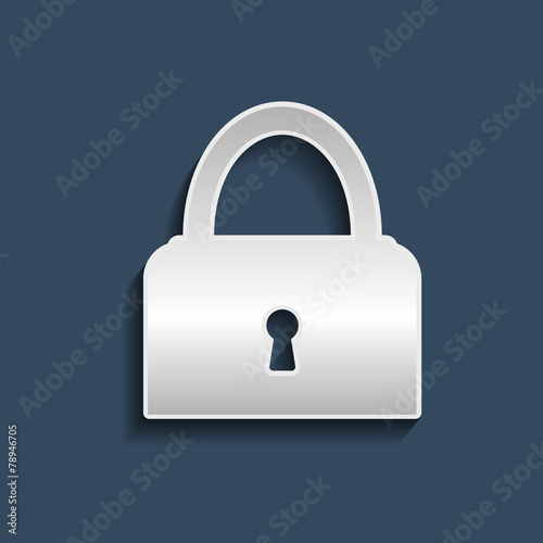 Padlock symbol. Vector