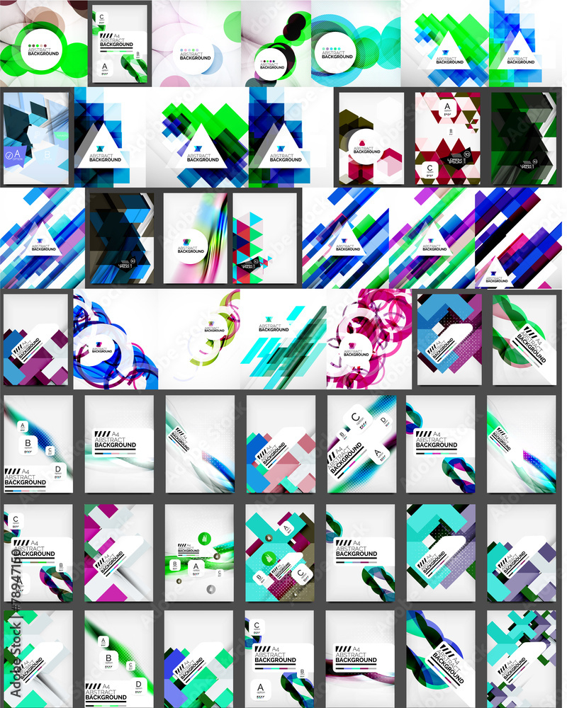 Set of abstract backgrounds Set of abstract backgrounds