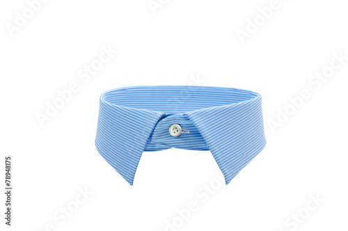 blue shirt collar photo