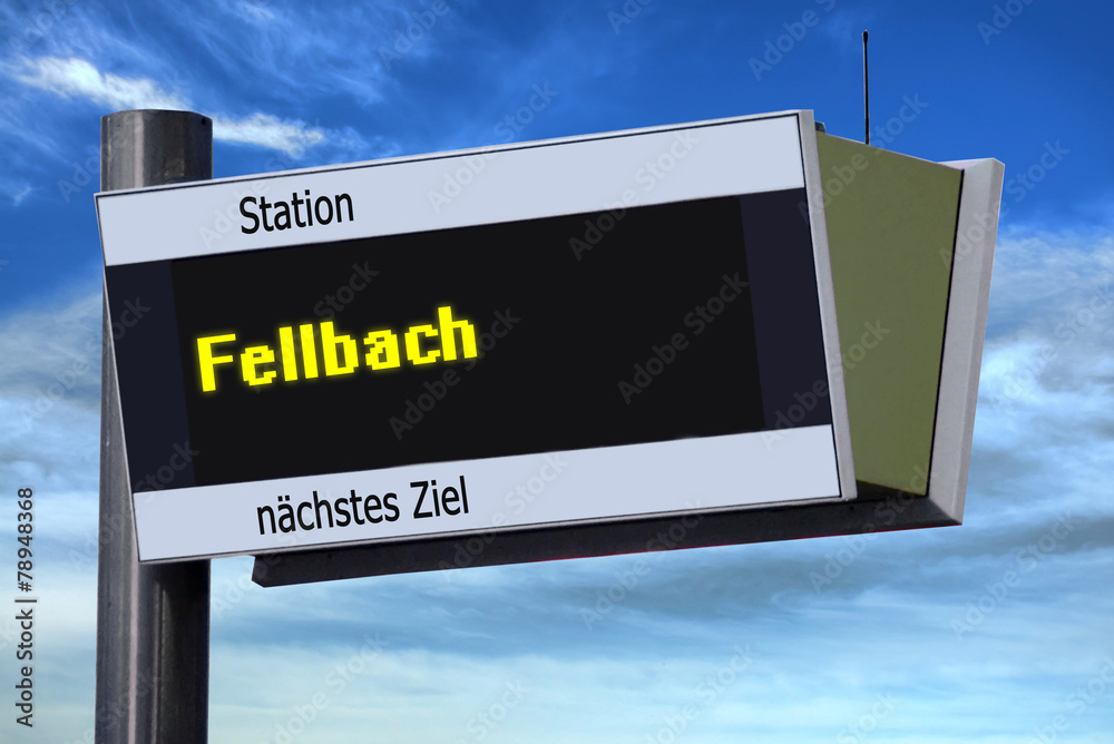 Anzeigetafel 6 - Fellbach
