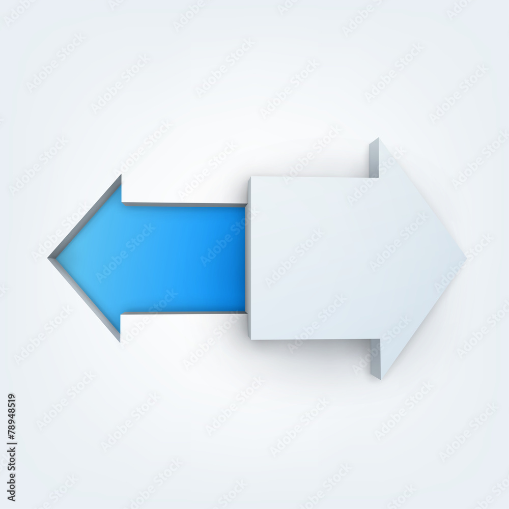 Abstract vector Illustration with 3d arrow and place for text. Abstract vector Illustration with 3d arrow and place for text.