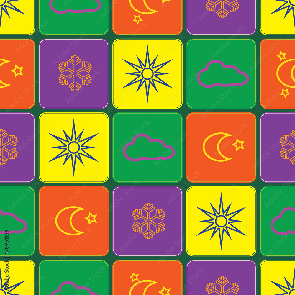 seamless background with weather icons seamless background with weather icons