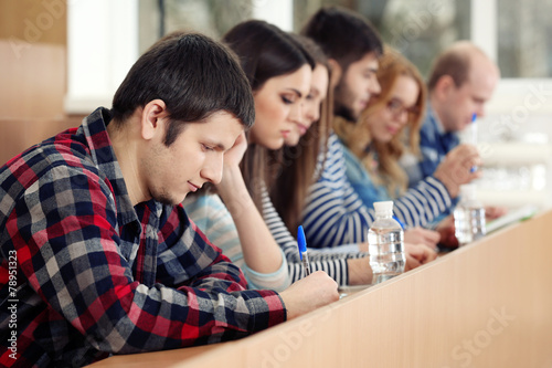 Group of students sitting i...