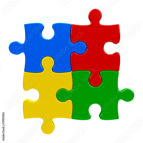 Abstract puzzle background