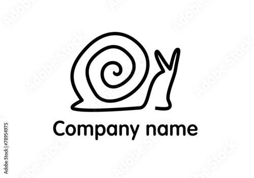 logo abstract snail