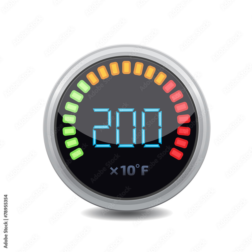 Temperature gauge used in cooking grill with the equipment Temperature gauge used in cooking grill with the equipment