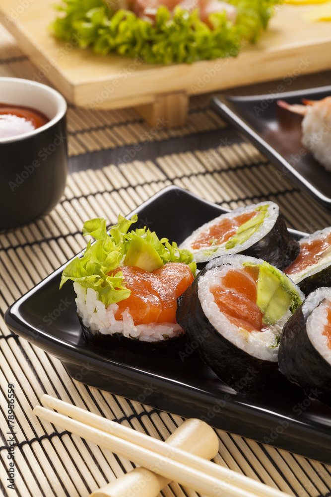 The composition of sushi The composition of sushi