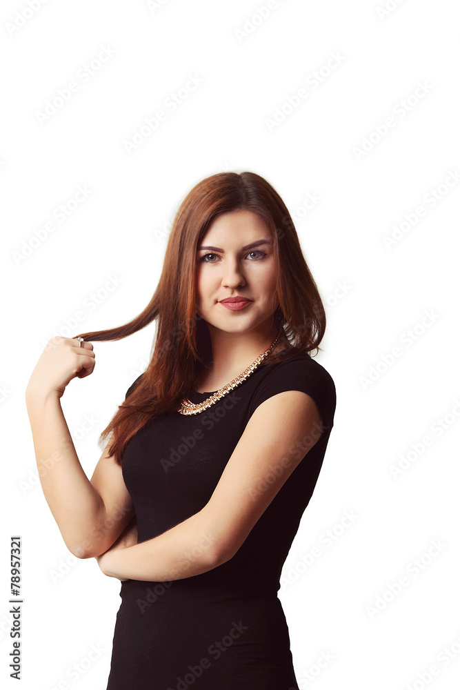Business woman portrait . Crossed arms .