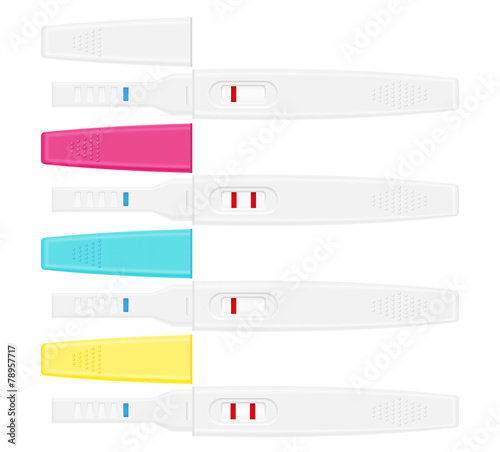 pregnancy test vector illustration