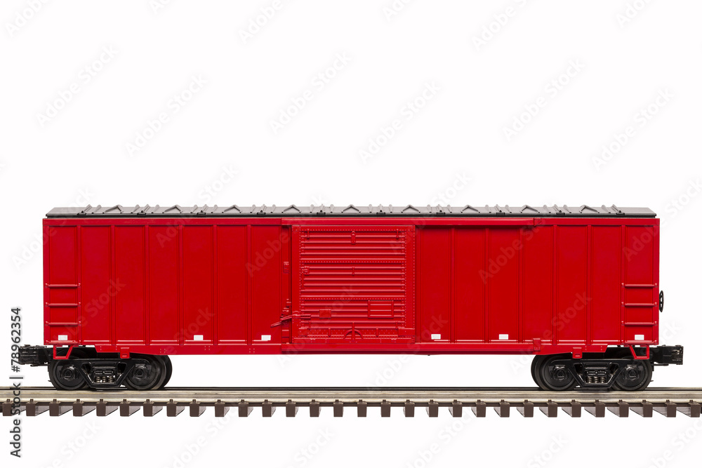 Naklejka premium Czerwony wagon