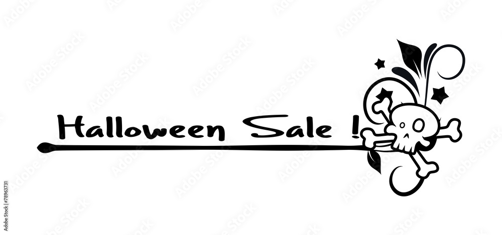Fototapeta premium Halloween Sale Banner Vector