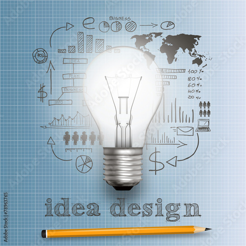 idea bulb concept vector