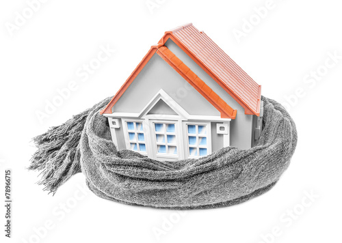 House wrapped in a scarf