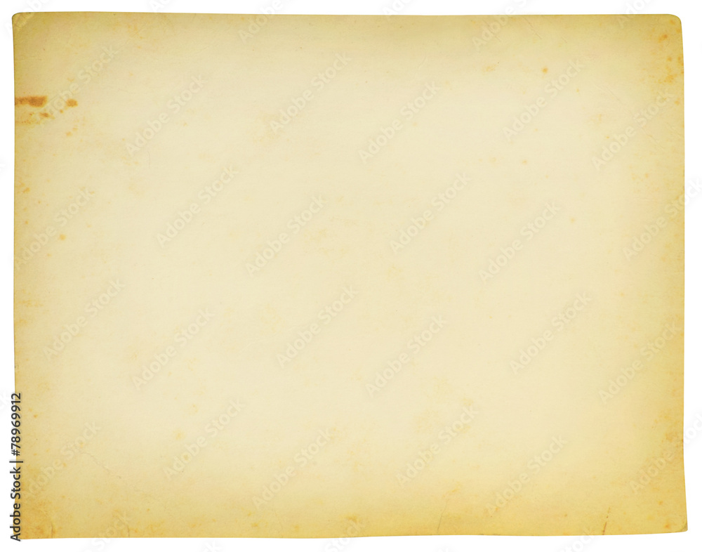 old paper texture on white