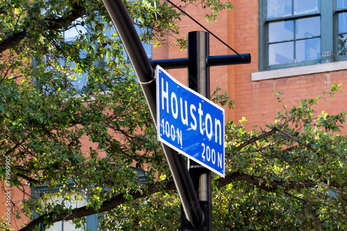 Street sign Houston Street photo