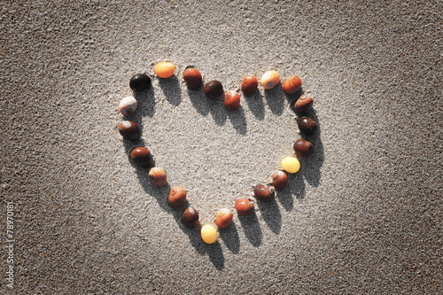 Herz aus Muscheln