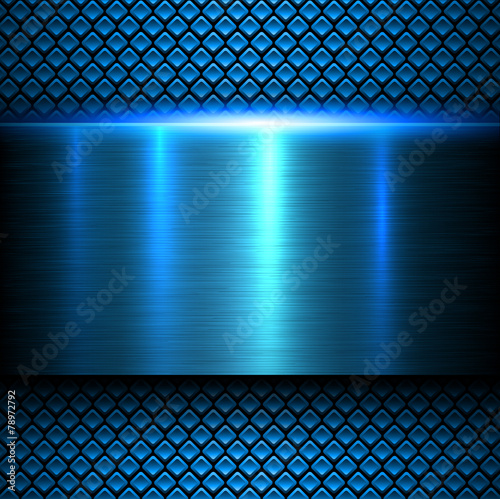 Background blue metal texture
